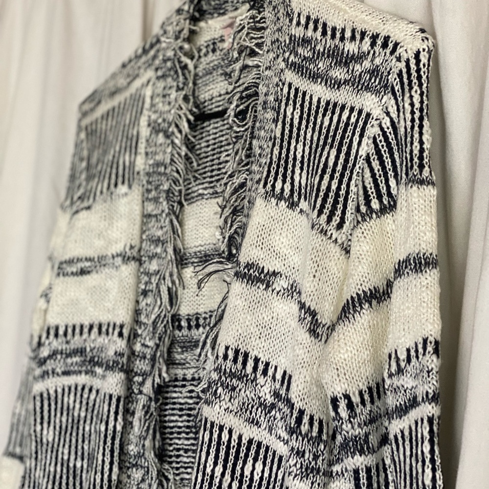 F21 fringe sweater